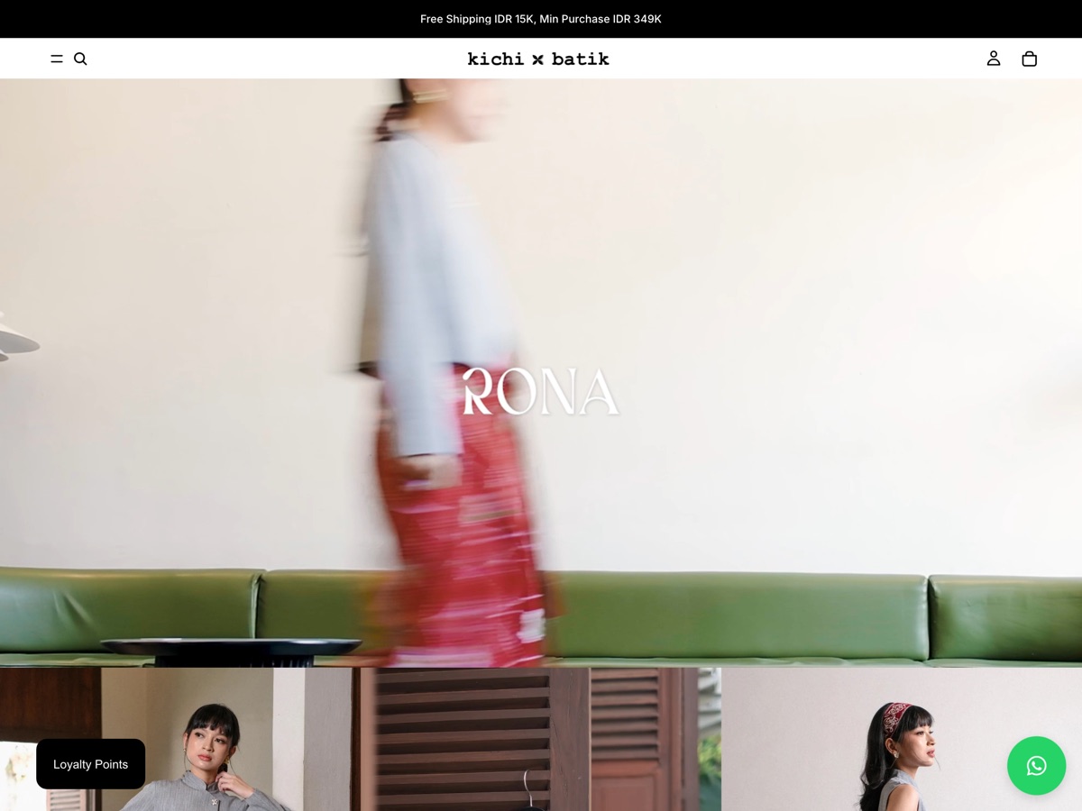 Kichi Batik website preview
